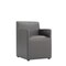 Manhattan Comfort Anna Square Faux Leather Dining Armchair in Pewter DC058AR-PE - alternate 6